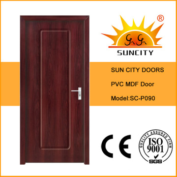 Puerta de madera del PVC del MDF de Turquía (SC-P090)